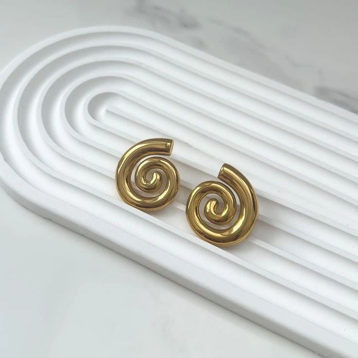 Spiral Small Stud Earrings