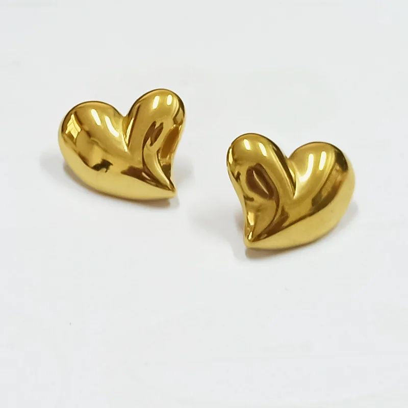 Uneven Hearts Earrings