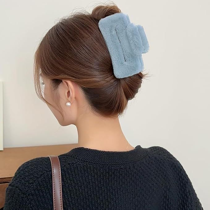 Furry Large Hair Claw Clip