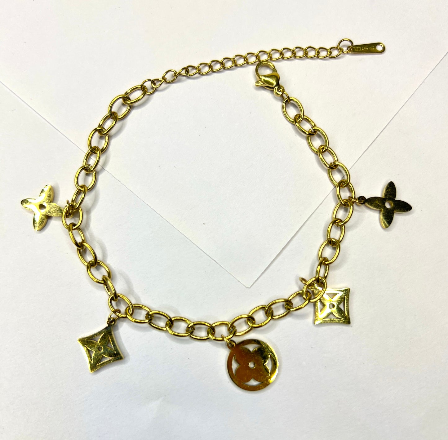 Four Leaf Charm Bracelet