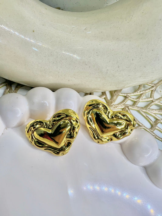 Vintage Heart Earrings
