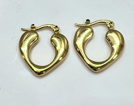 Heart Style Hoops