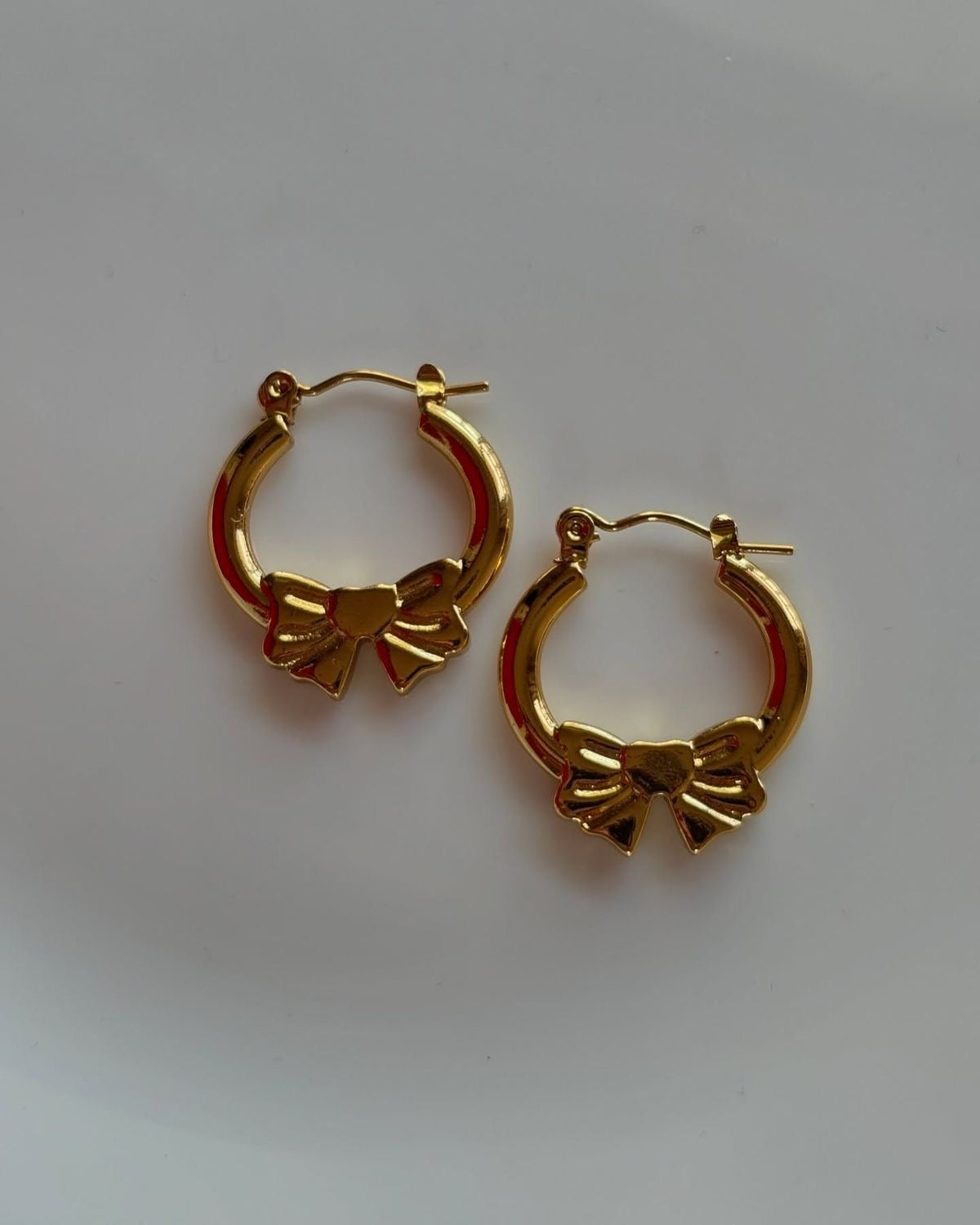 Bow Hoops Earrings