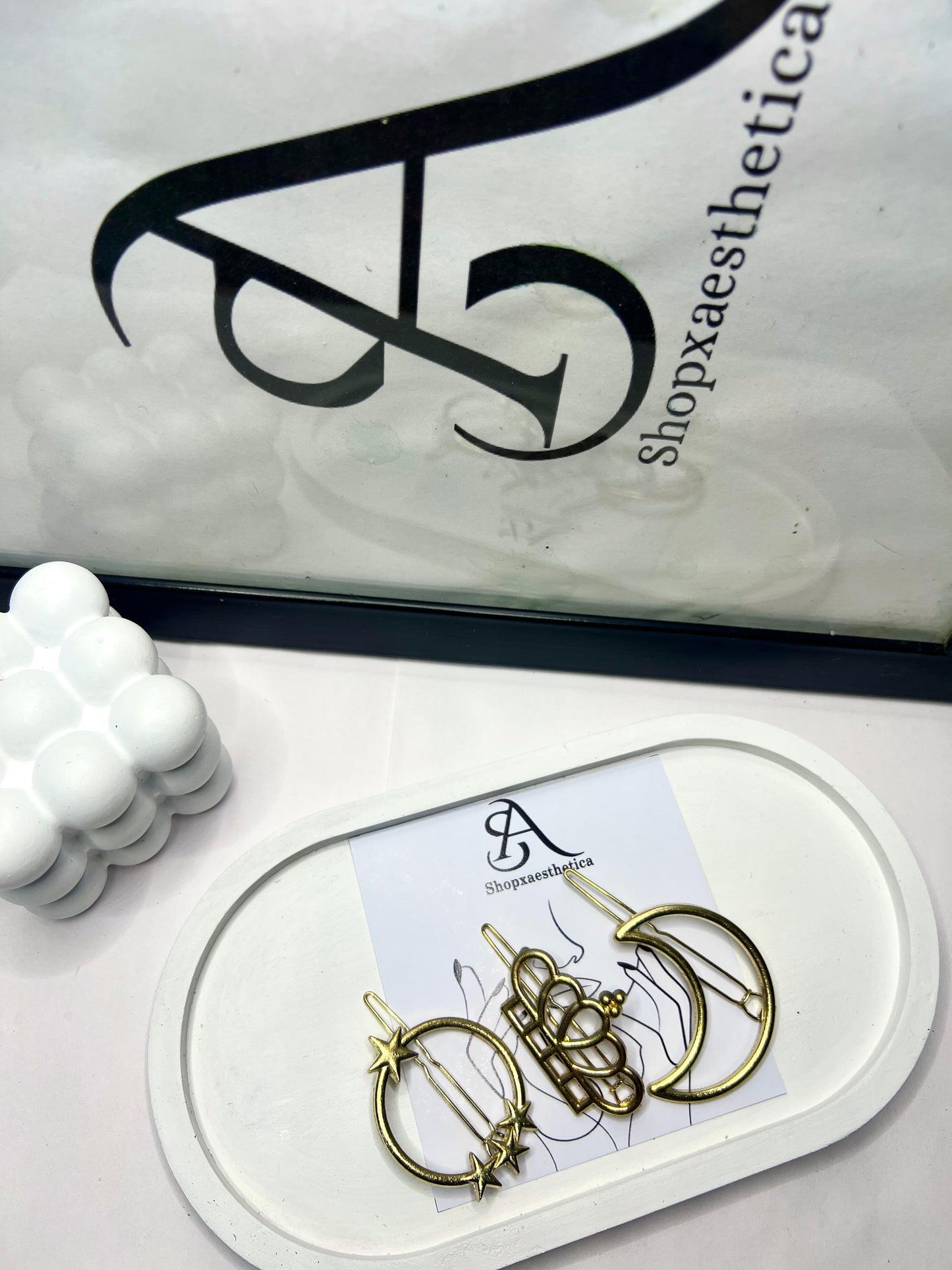 Metal Minimalist Hair Barrette (3 Pcs)