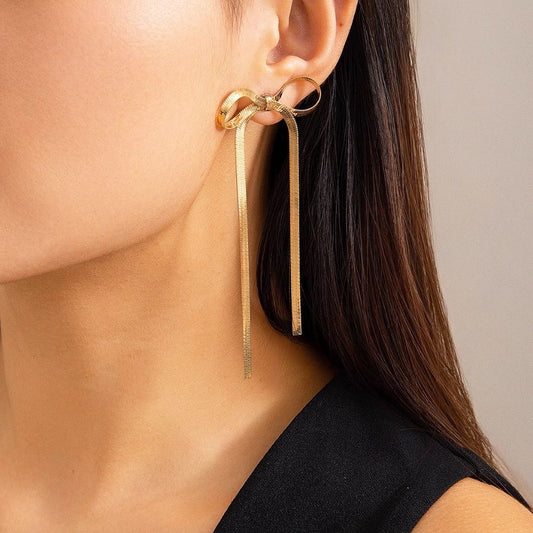 Bow Drop Dangle Earrings