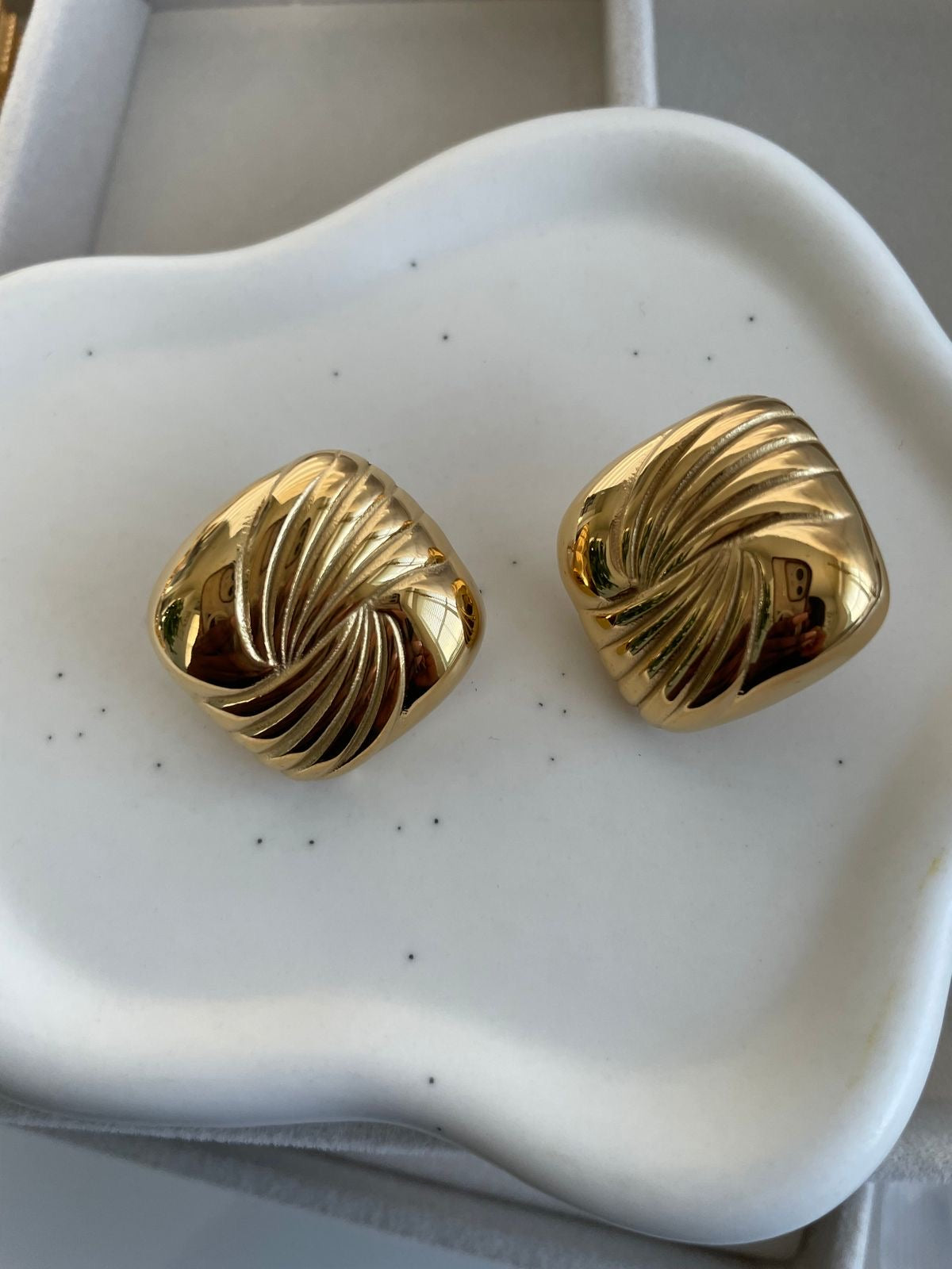 Square Statement Earrings