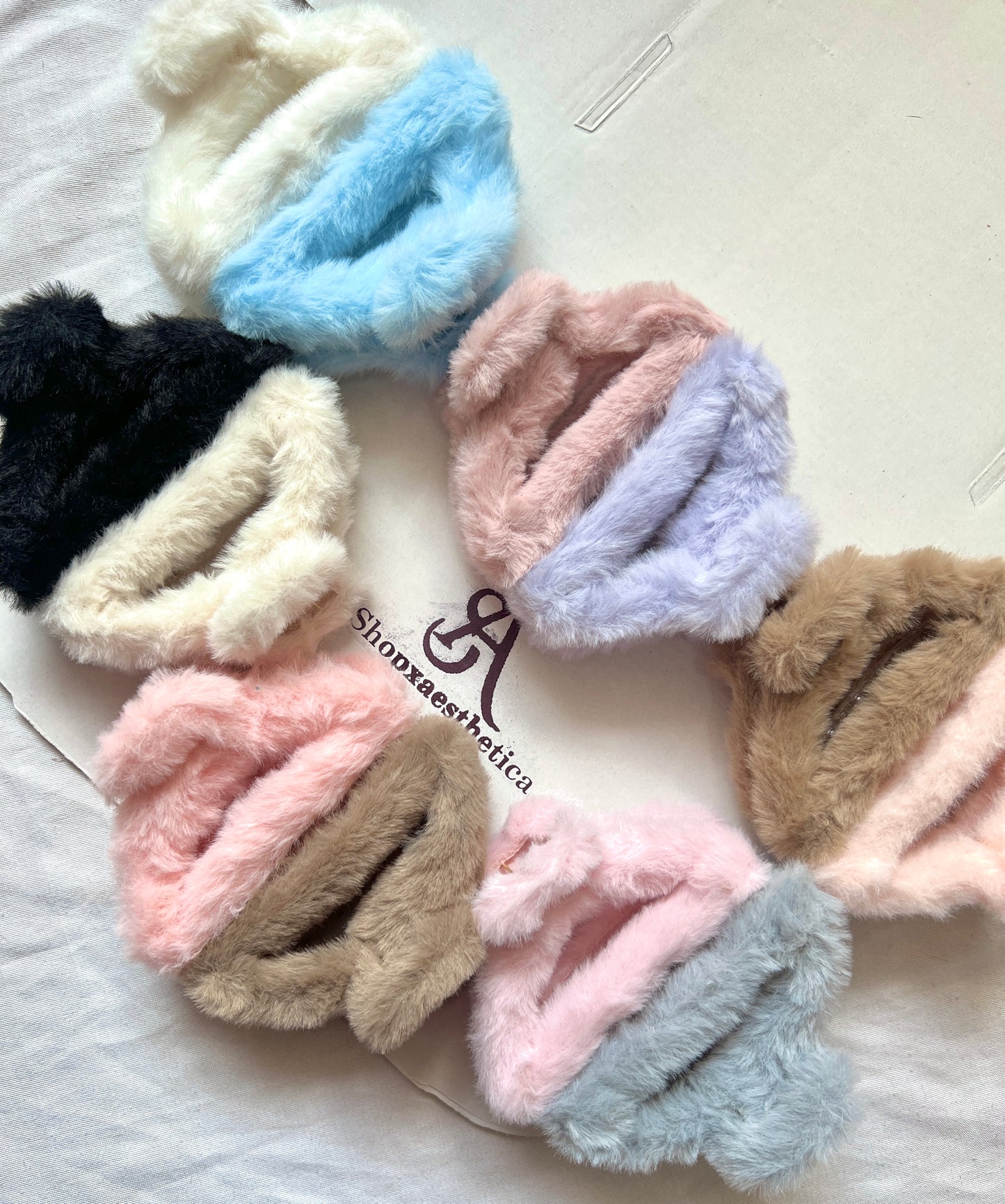 Fuzzy Faux Fur Hair Claw Clip