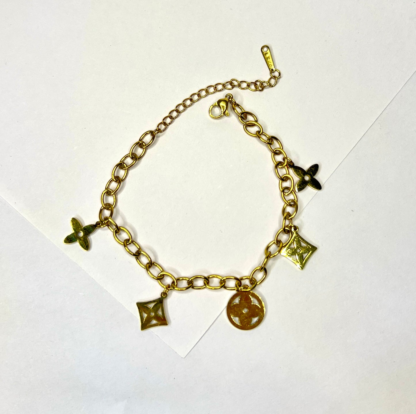 Four Leaf Charm Bracelet