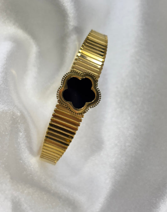 Midnight Clover Bracelet