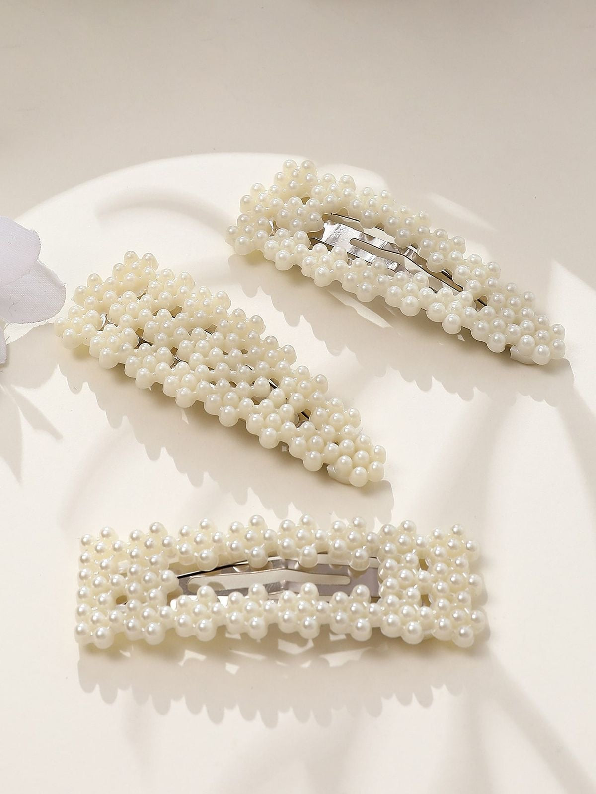 Faux Pearl Hair Clip (3 Pcs)